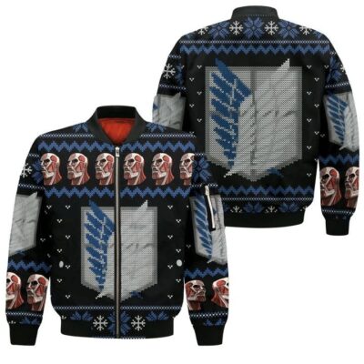 attack on titan shirt scout ugly christmas anime manga 3d bomberyayzx - Anime Jacket UK Store