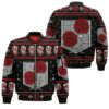 attack on titan ugly christmas garrison anime manga 3d bomberlq9fz - Anime Jacket UK Store