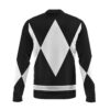 black ranger mighty morphin power rangers casual bomber jacket gpblt - Anime Jacket UK Store