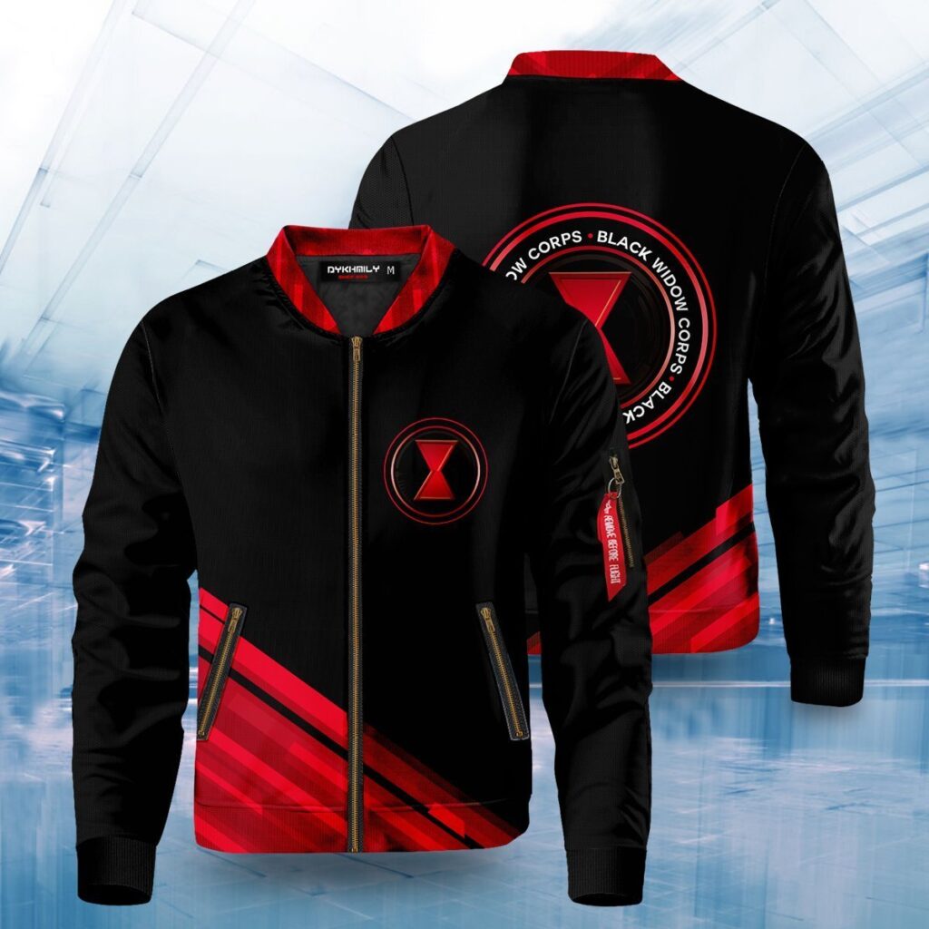 black widow corps bomber jacket 410177 - Anime Jacket UK Store