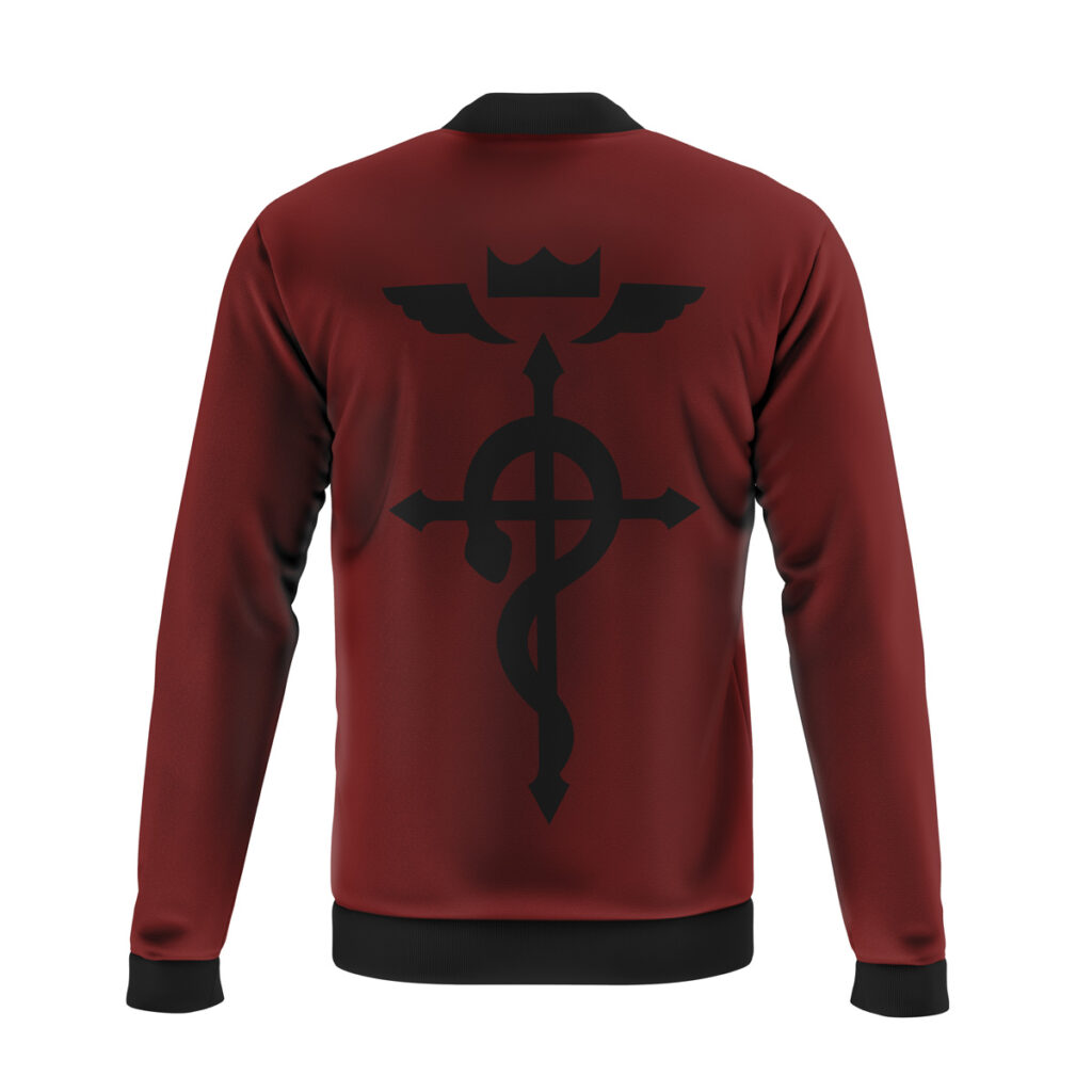 edward elric fullmetal alchemist casual bomber jacket e1u1t - Anime Jacket UK Store
