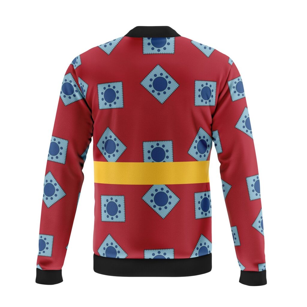 luffy wano pattern casual bomber jacket ijb4r - Anime Jacket UK Store