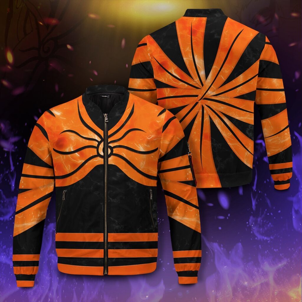 naruto full baryon mode bomber jacket 962634 - Anime Jacket UK Store