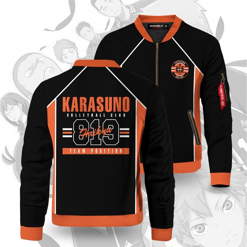 personalized 819 karasuno bomber jacket 991507 - Anime Jacket UK Store
