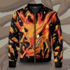 raging kurama bomber jacket 565952 - Anime Jacket UK Store