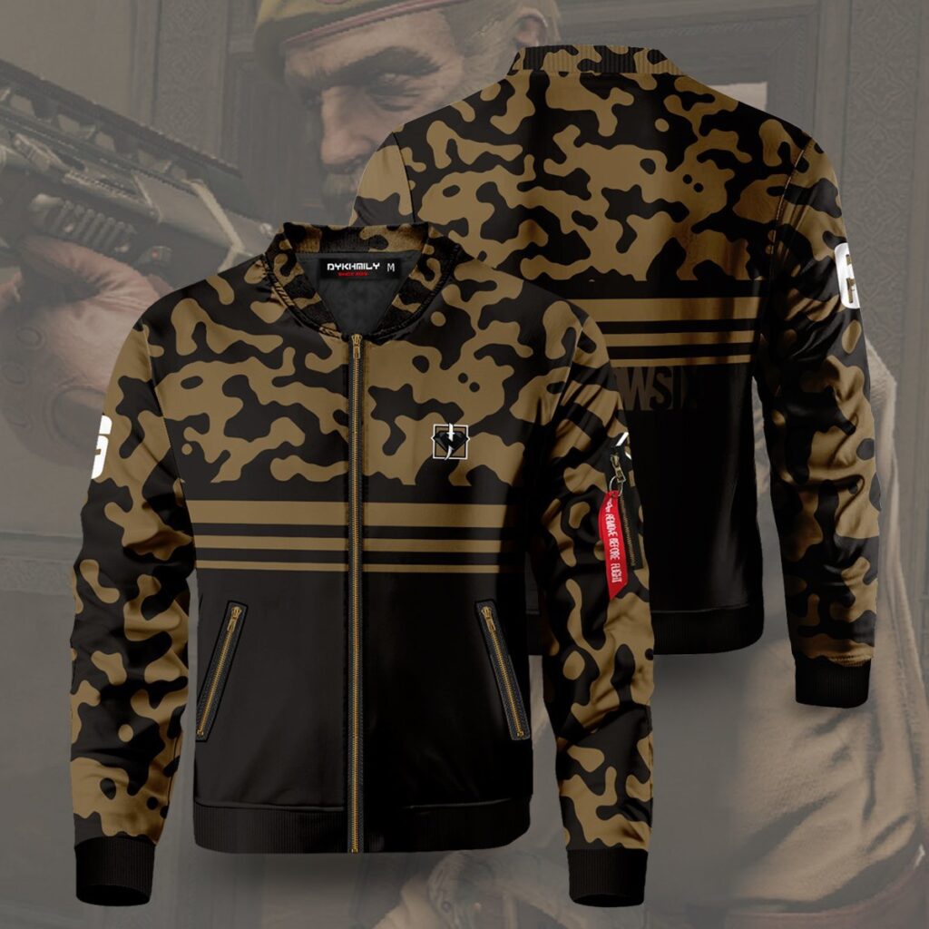 rainbow six siege kaid bomber jacket 554206 - Anime Jacket UK Store