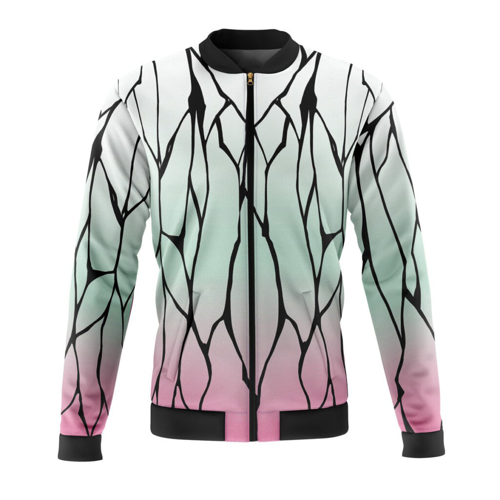 shinobu kocho demon slayer casual bomber jacket e6ndk - Anime Jacket UK Store