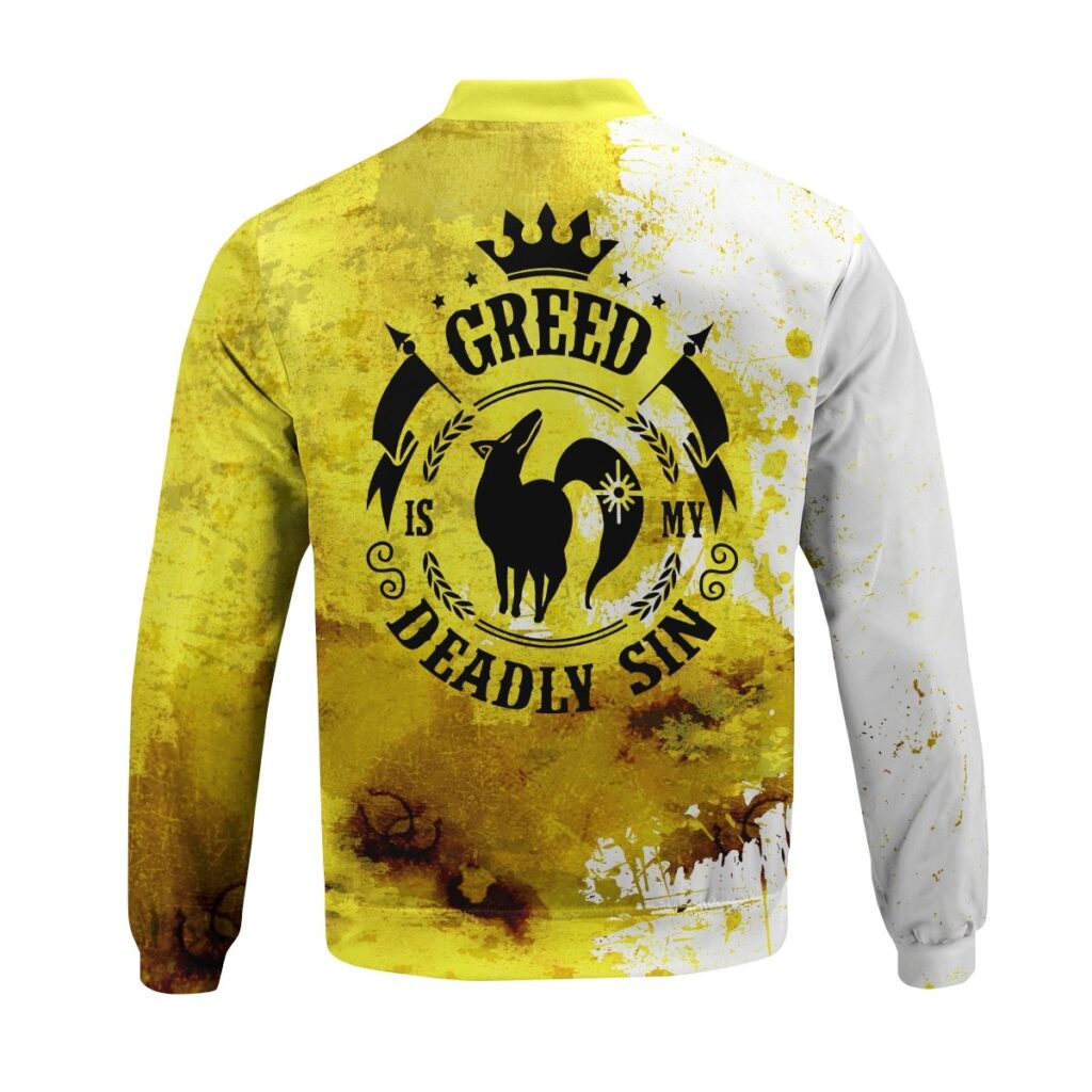 sin of greed bomber jacket 502513 - Anime Jacket UK Store