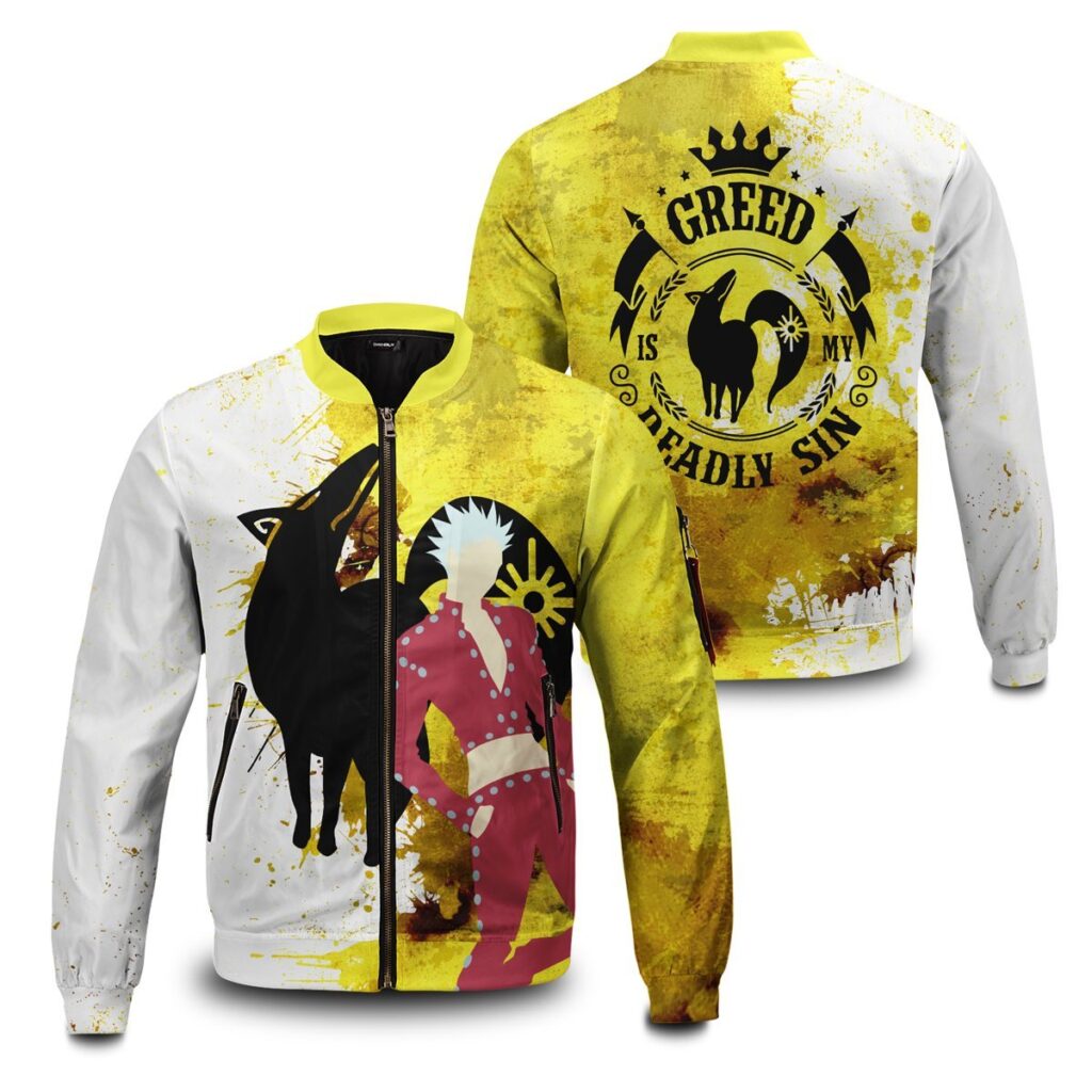 sin of greed bomber jacket 518537 - Anime Jacket UK Store