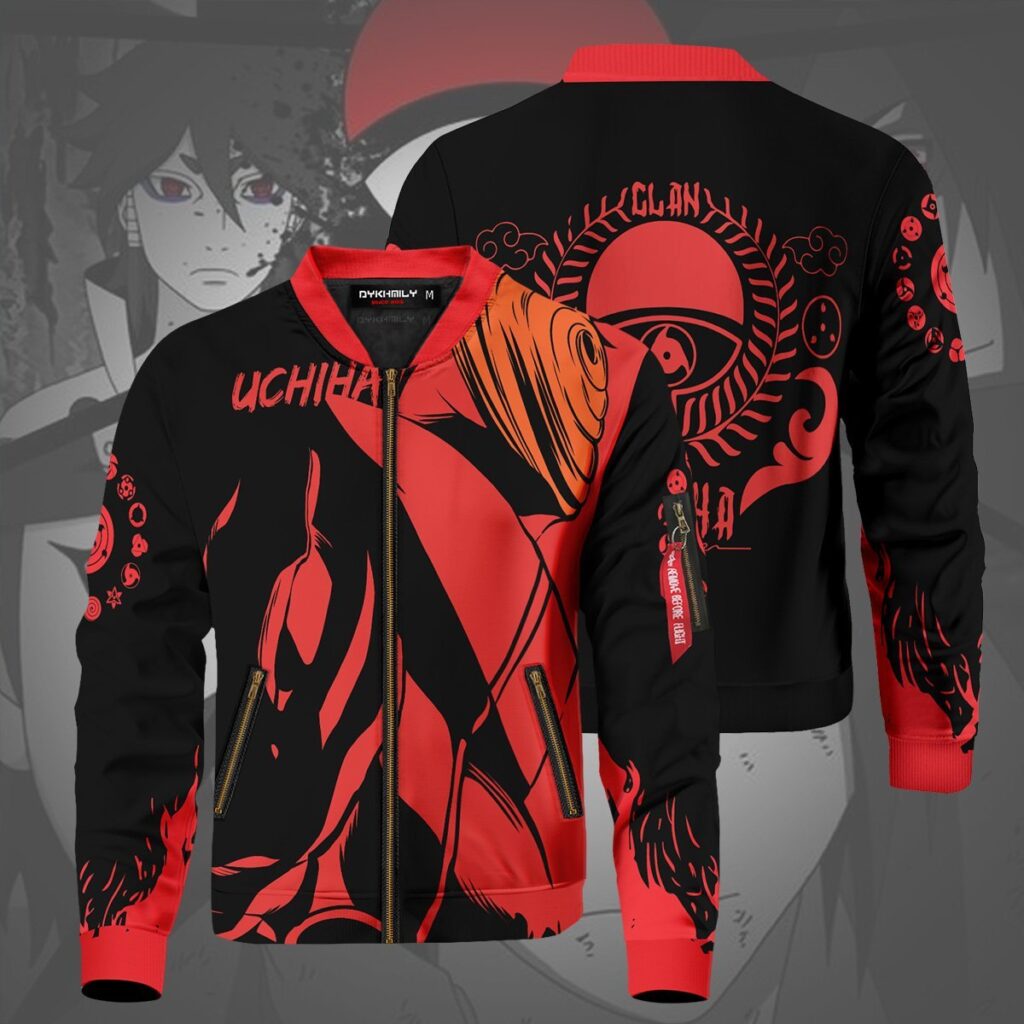 uchiha ichizoku bomber jacket 944095 - Anime Jacket UK Store