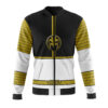 white ranger mighty morphin power rangers casual bomber jacket 8davj - Anime Jacket UK Store