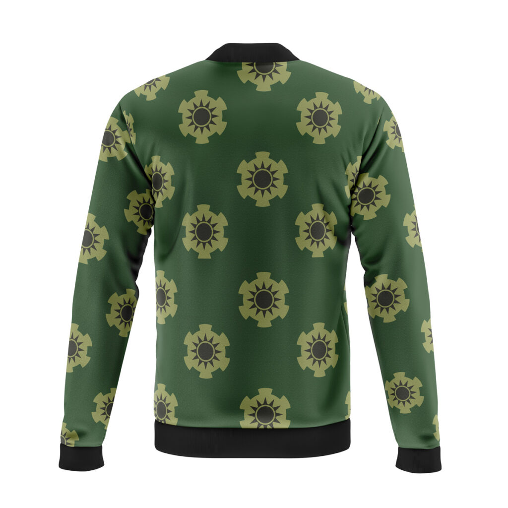 zoro wano pattern one piece casual bomber jacket 3yje3 - Anime Jacket UK Store