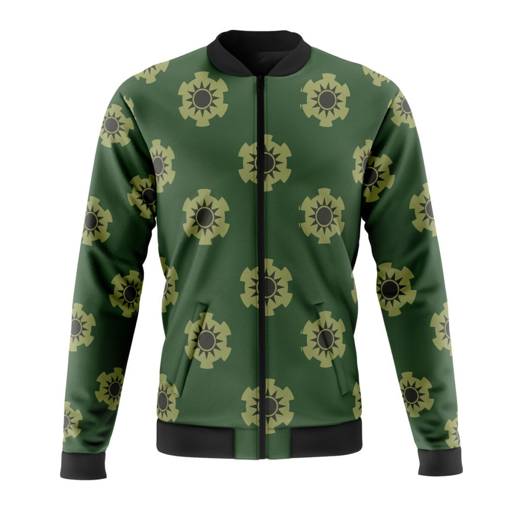 zoro wano pattern one piece casual bomber jacket 4yvkl - Anime Jacket UK Store